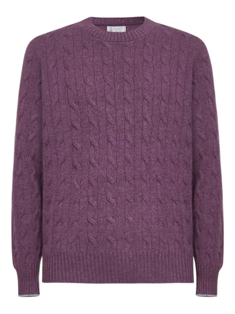 Brunello Cucinelli cable-knit cashmere sweater 