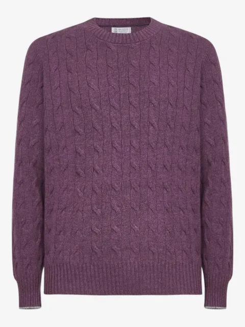 Brunello Cucinelli cable-knit cashmere sweater 