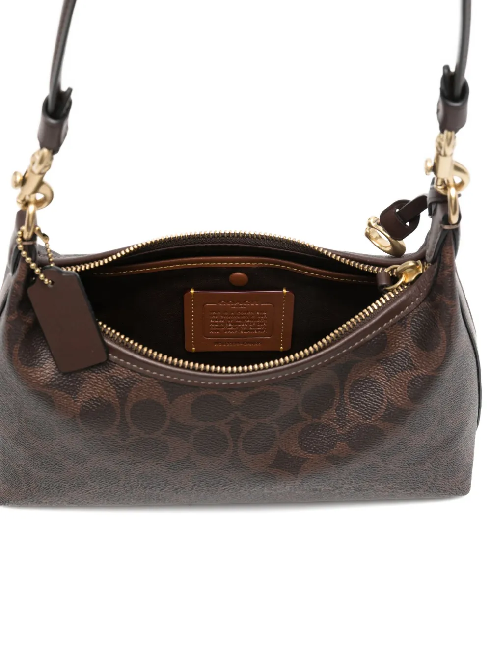 Coach Juliet 25 Signature Canvas Maple Shoulder Bag In Brown