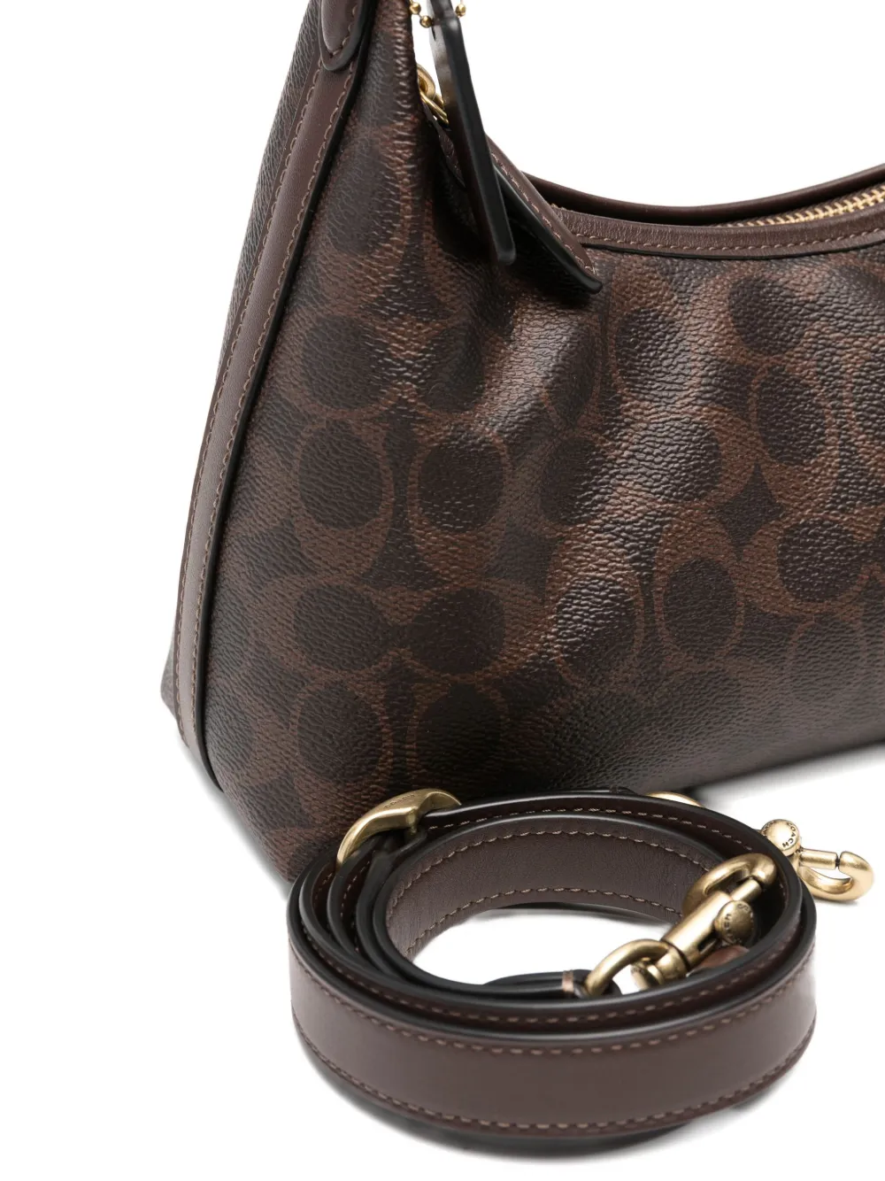 Coach Juliet 25 Signature Canvas Maple Shoulder Bag In Brown
