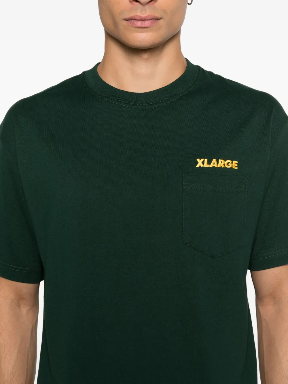 XLarge T-shirt met logodetail Groen