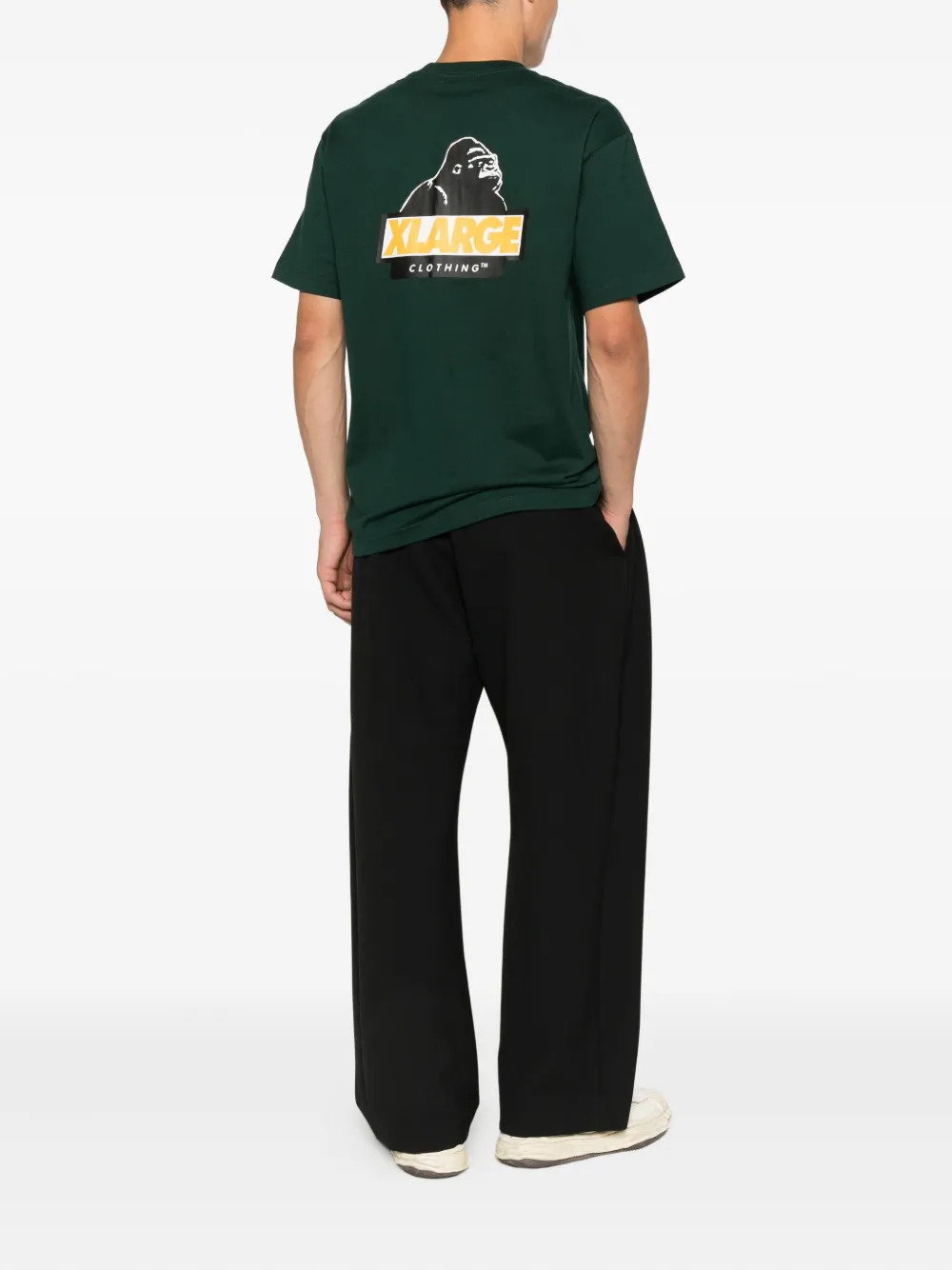 XLarge T-shirt met logodetail - Groen