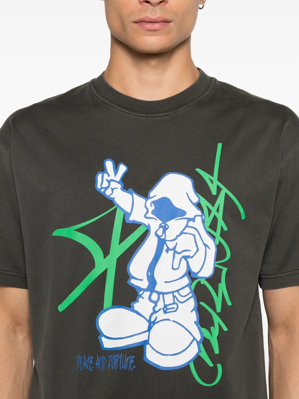 XLarge Peace and Fortune T-shirt Zwart