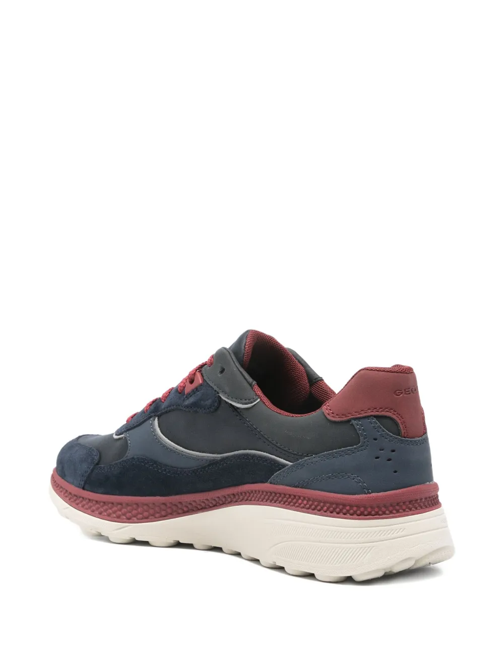 Geox Spherica Anatomical sneakers met vlakken Blauw