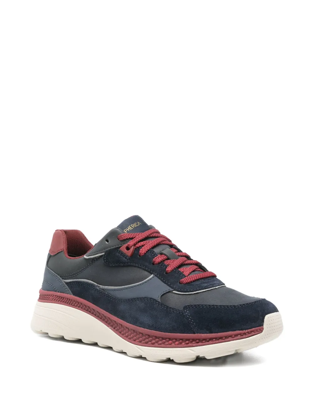 Geox Spherica Anatomical sneakers met vlakken Blauw