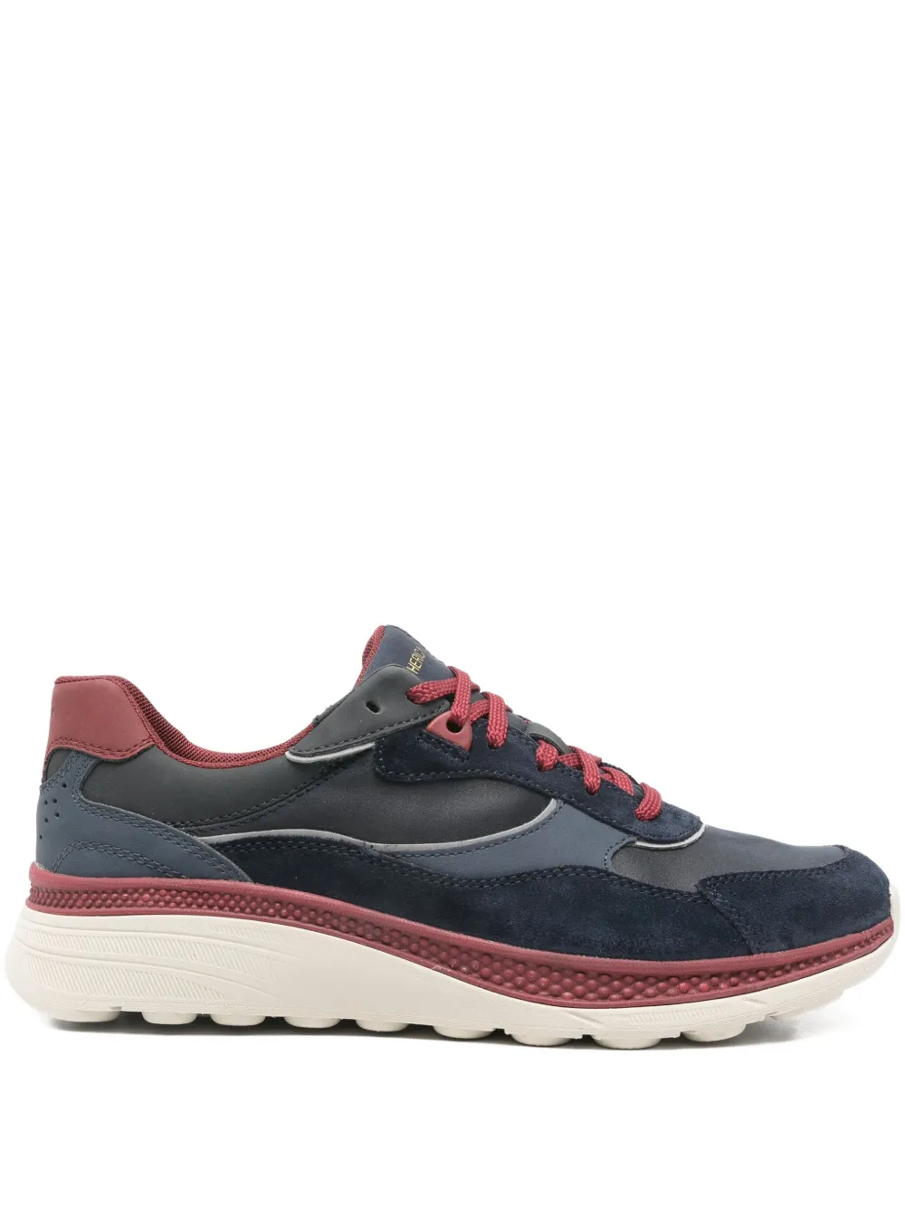 Geox Spherica Anatomical sneakers met vlakken Blauw
