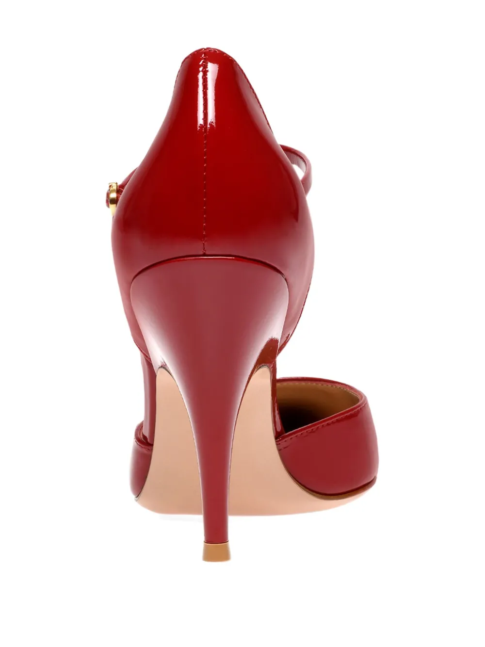 Gianvito Rossi 95mm Sofia Leather Pumps In Red