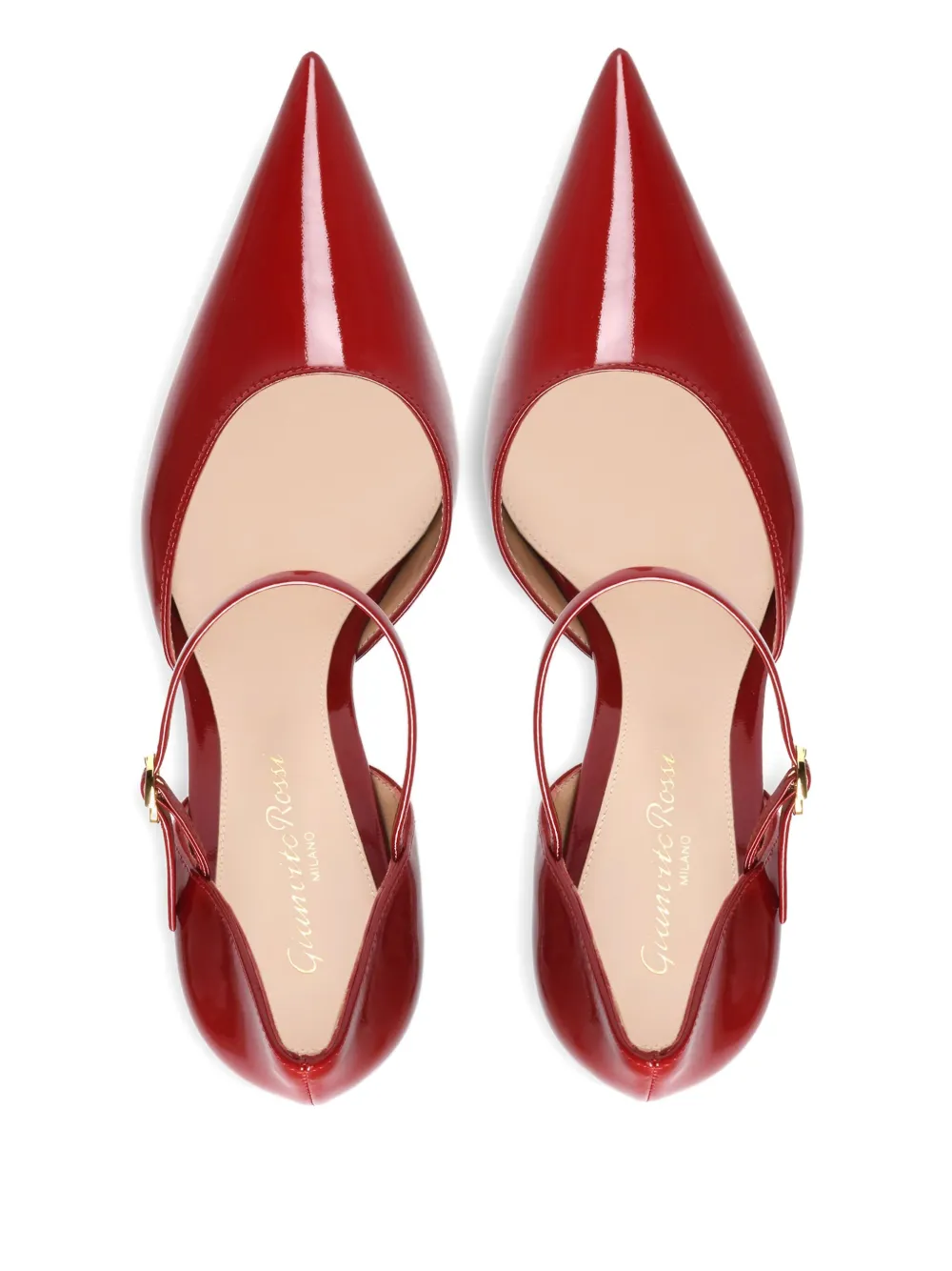Gianvito Rossi 95mm Sofia Leather Pumps In Red
