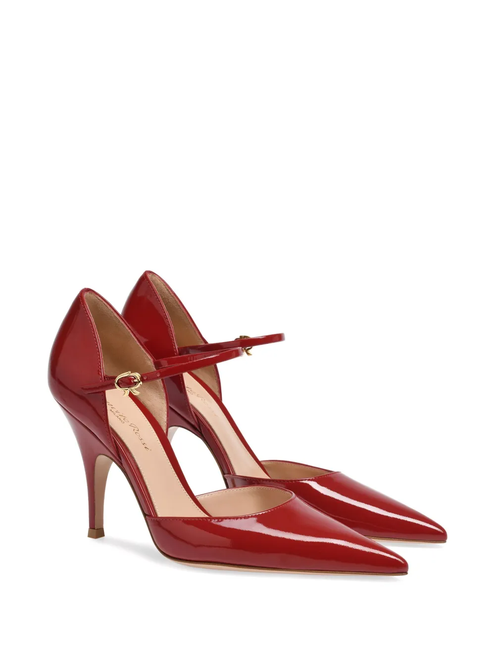 Gianvito Rossi 95 mm Sofia leren pumps Rood