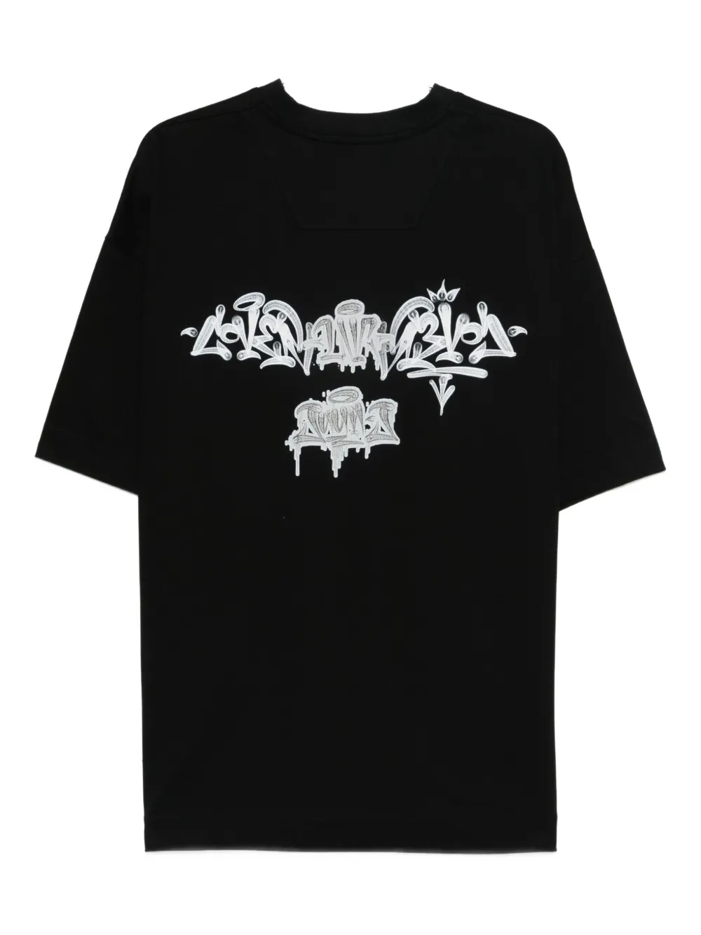 Juun.J logo T-shirt - Zwart