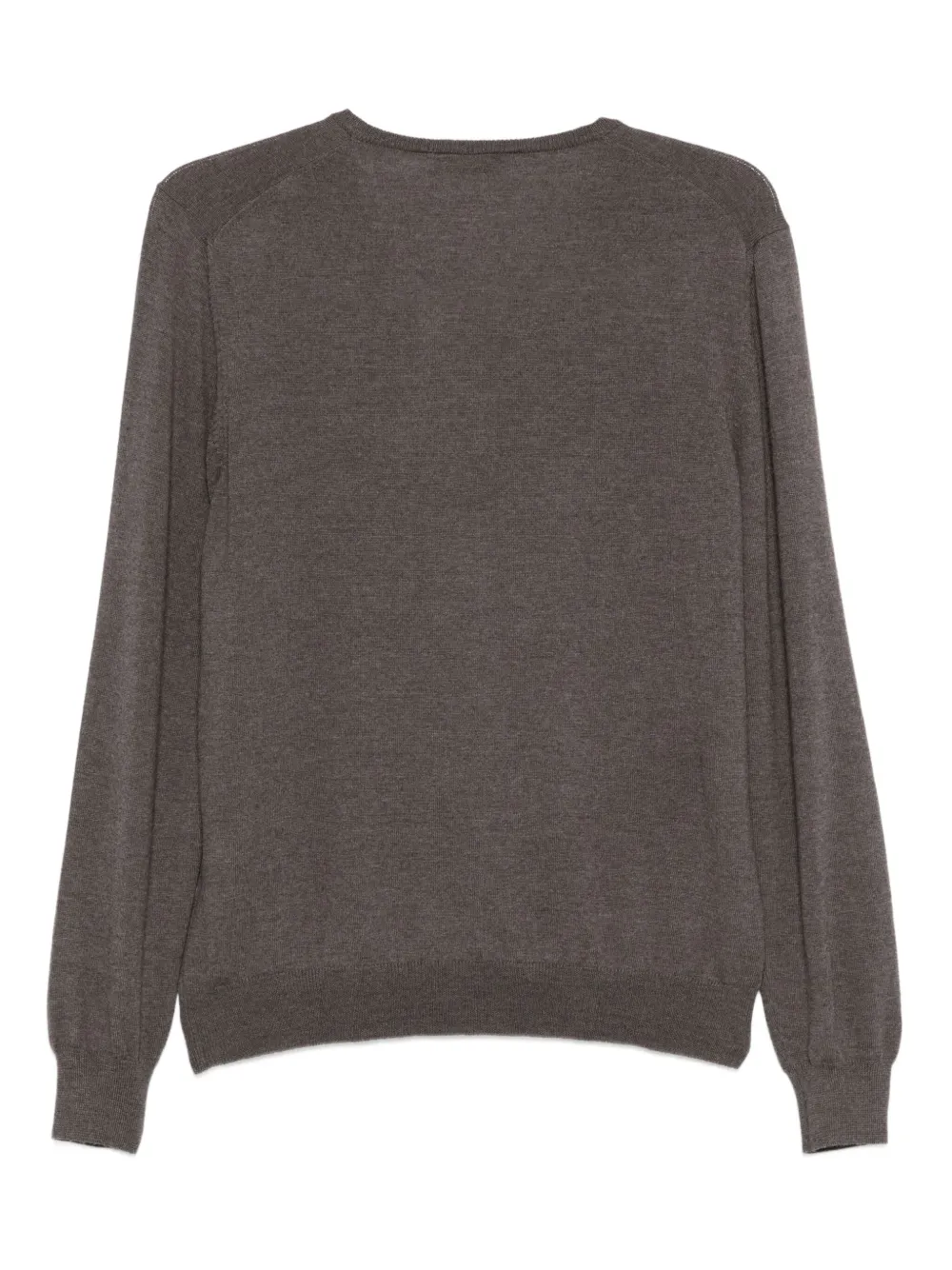 Gran Sasso V-neck wool sweater - Bruin