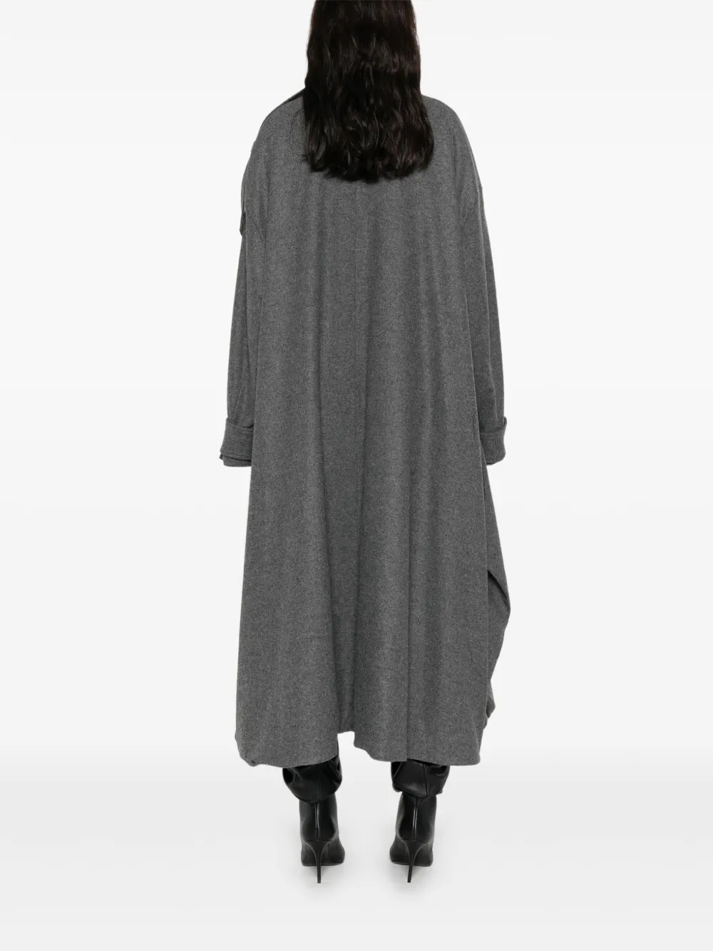 THE NINA STUDIO Asymmetrische mantel Grijs