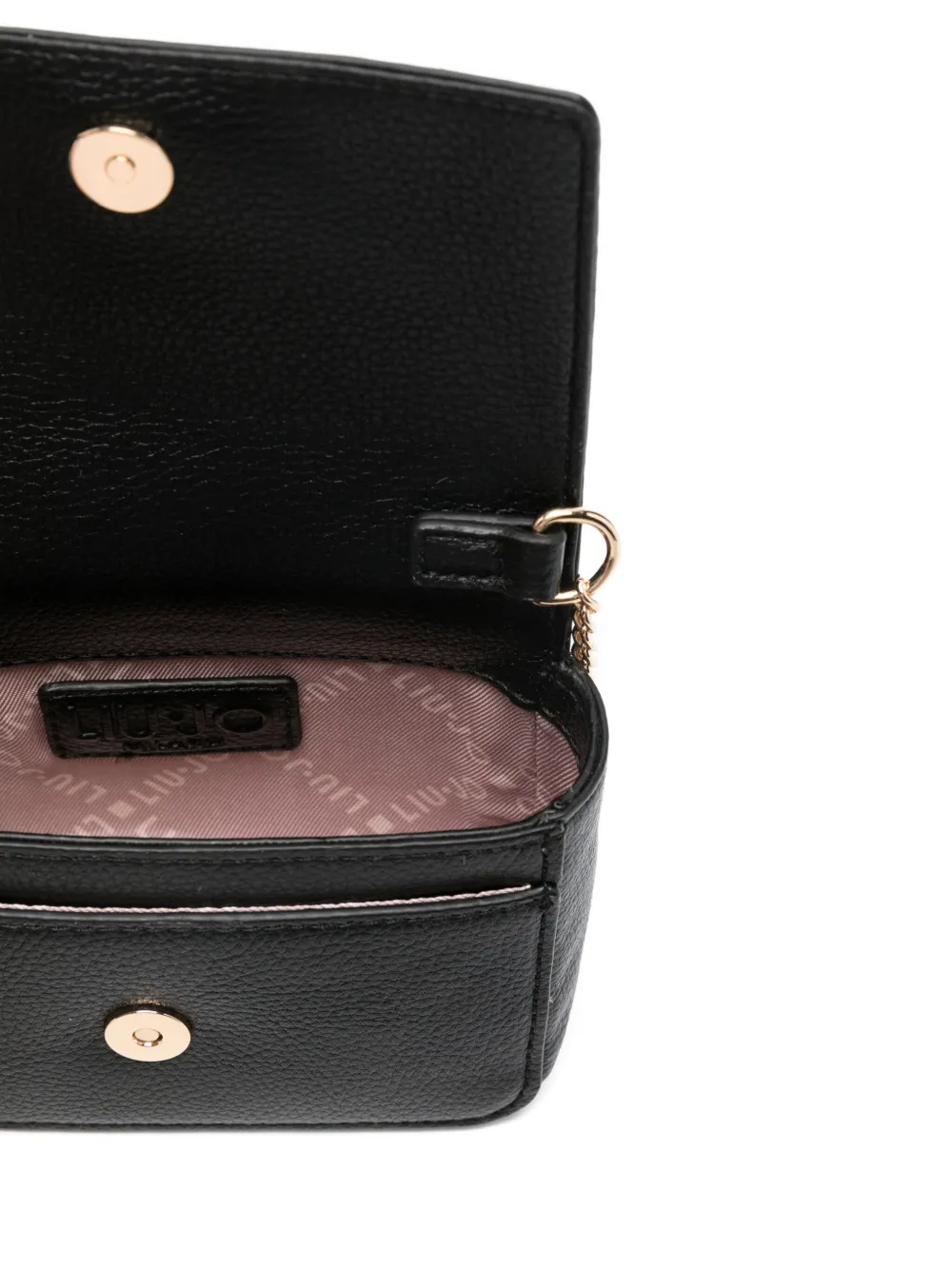 Liu •jo Logo-lettering Crossbody Bag In Black