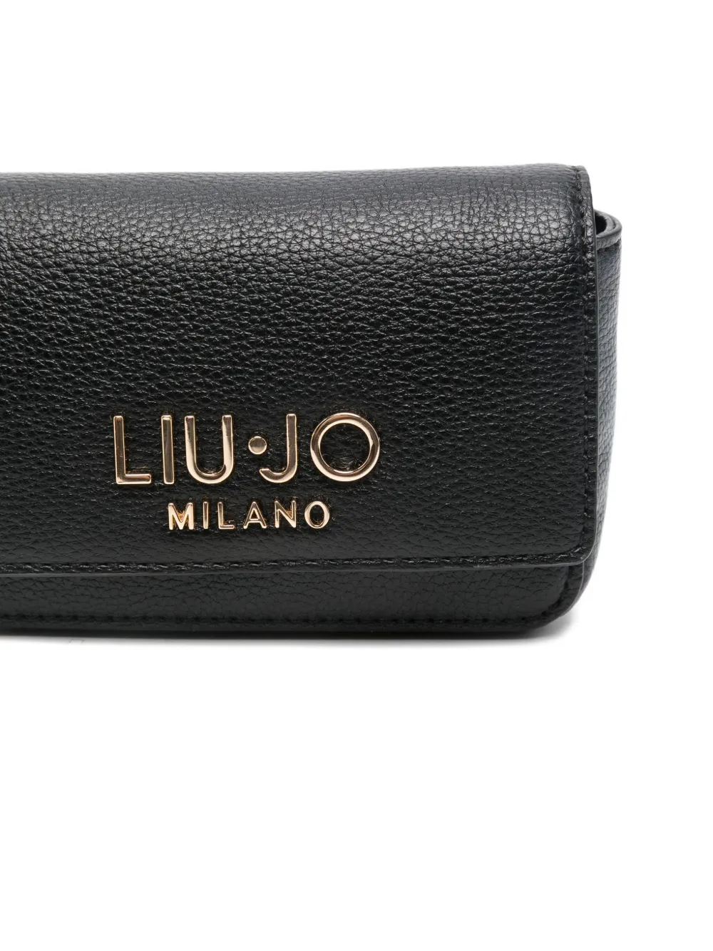 Liu •jo Logo-lettering Crossbody Bag In Black