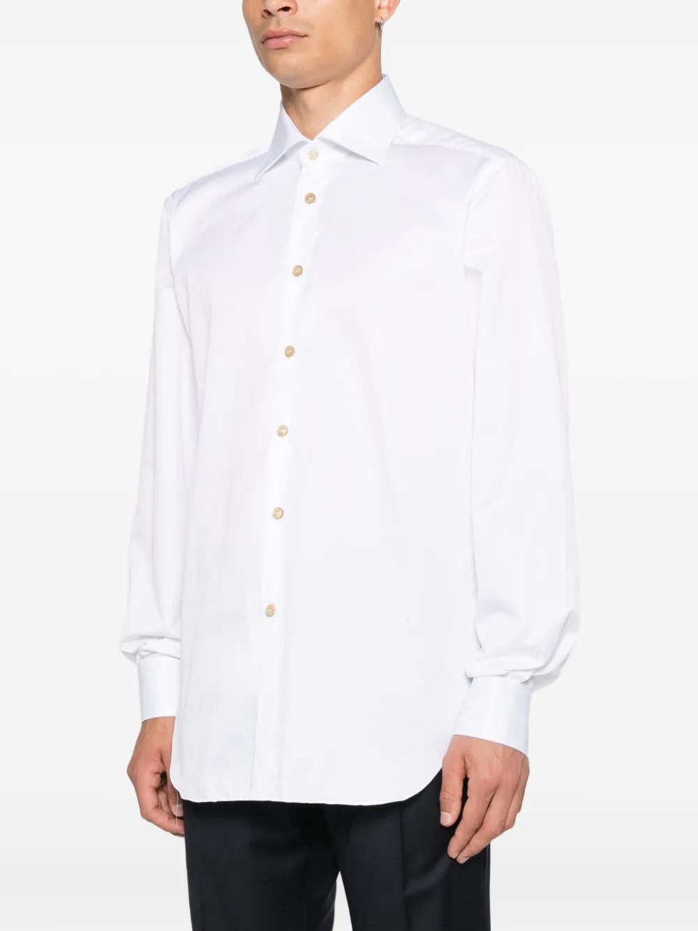 Kiton Button-down overhemd Wit