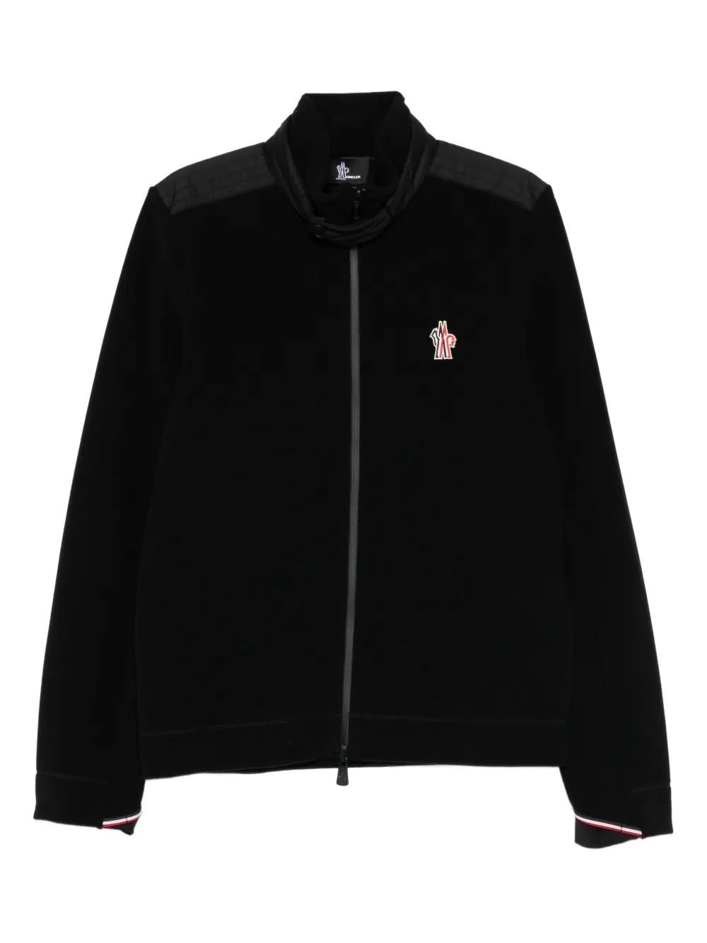 Moncler Grenoble logo-patch zip-fastening jacket | Black | Image 1