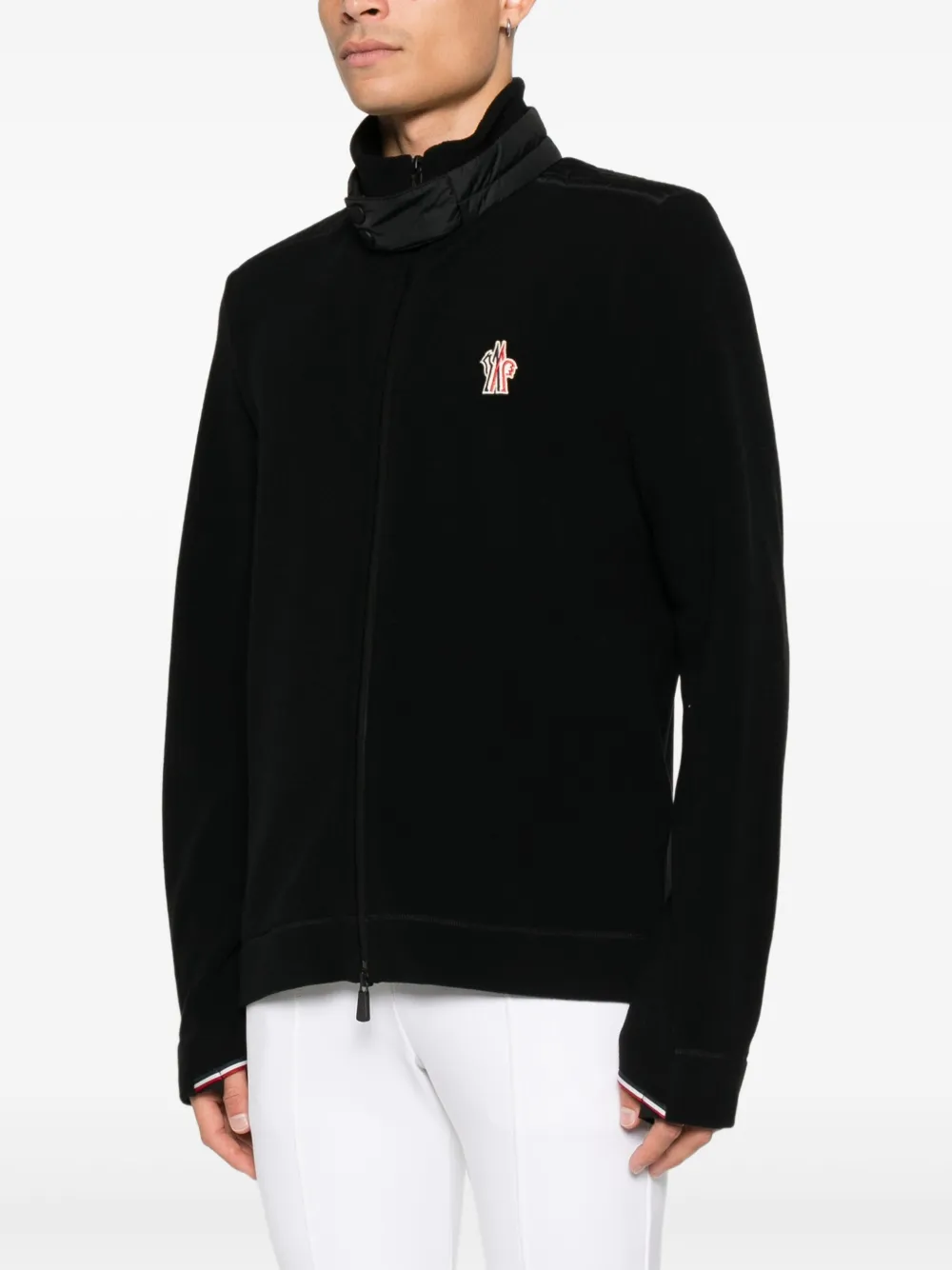 Moncler Grenoble Jack met rits Zwart