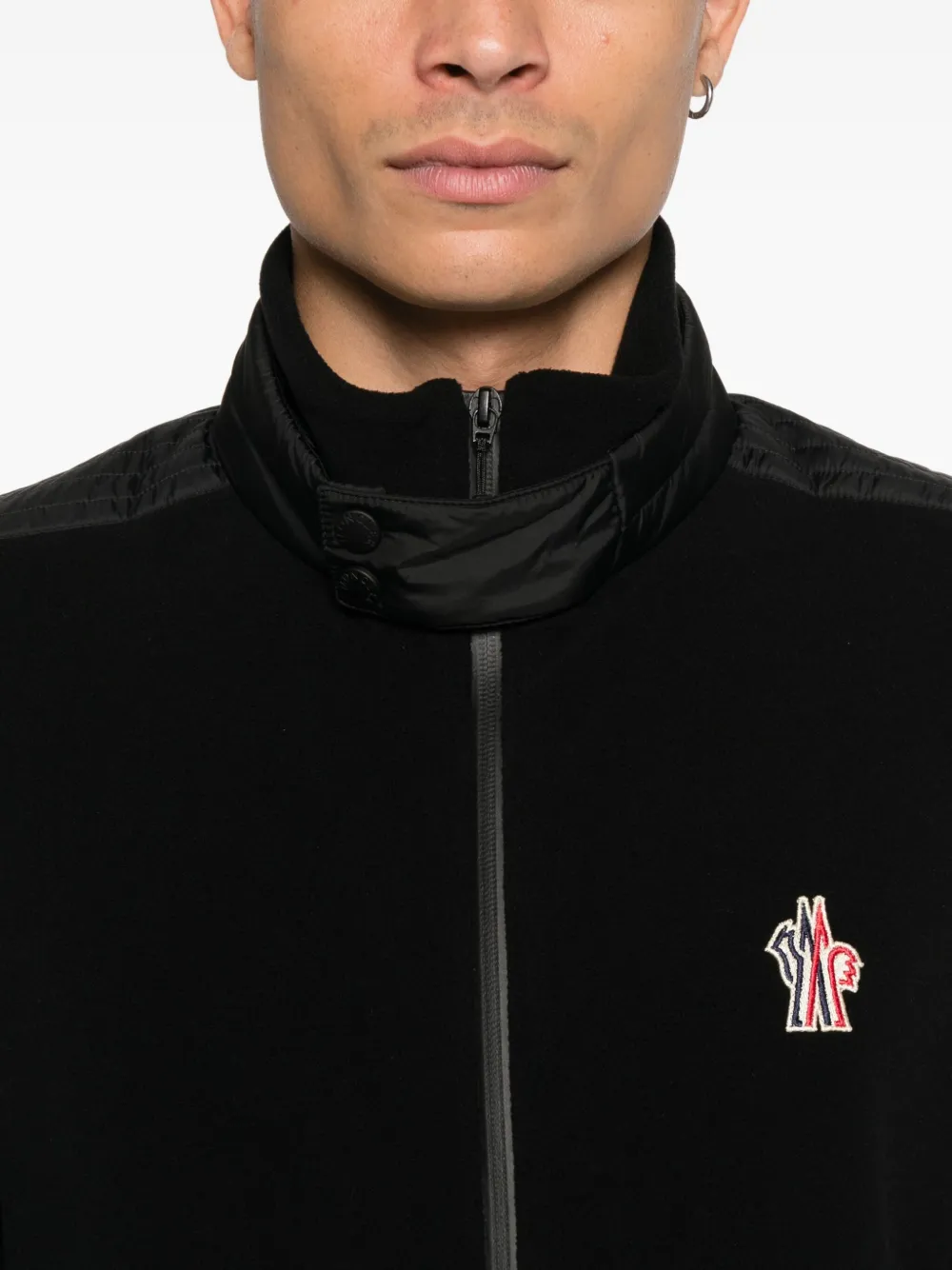 Moncler Grenoble Jack met rits Zwart