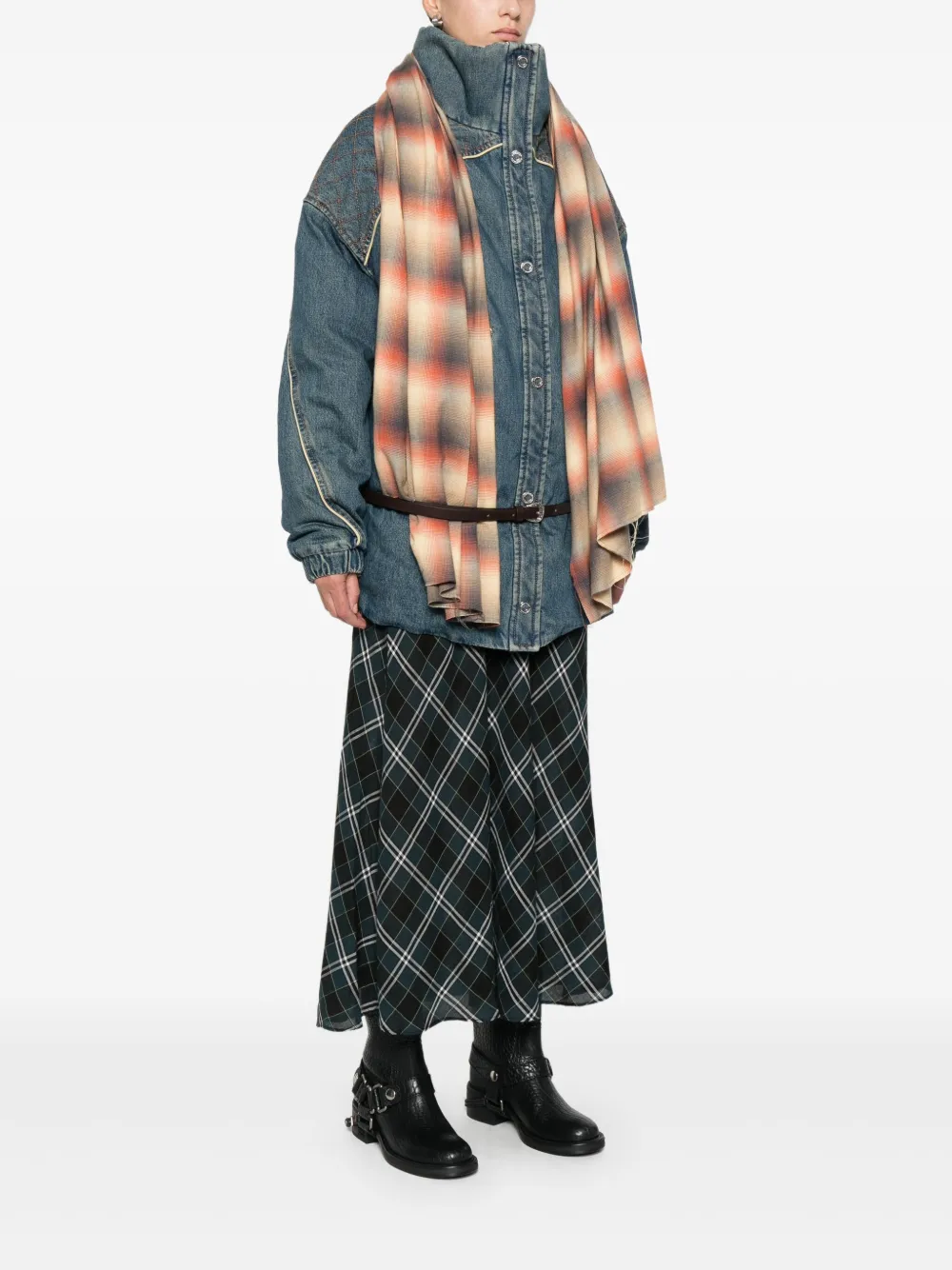  Marbell Belted Jacket - Blue 