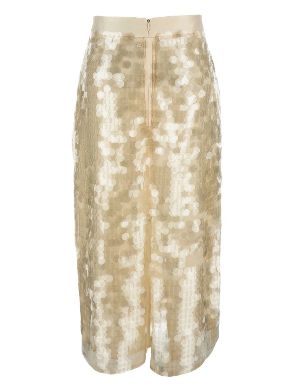 Lorena Antoniazzi Midi-rok met pailletten - Wit