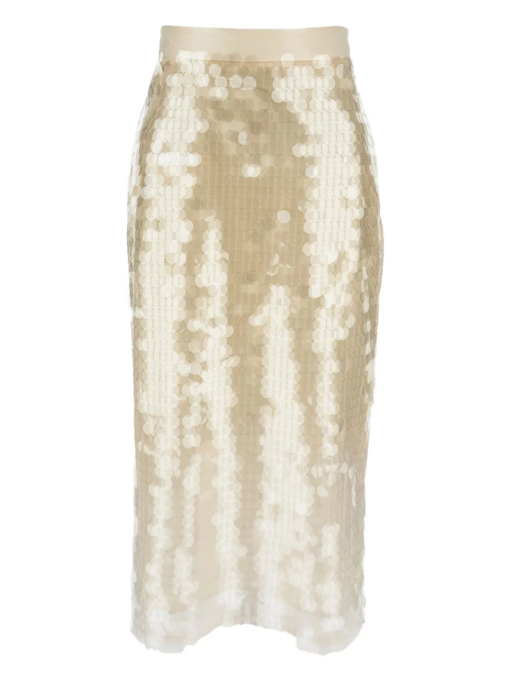 Lorena Antoniazzi Sequin-embellished Midi Skirt In White