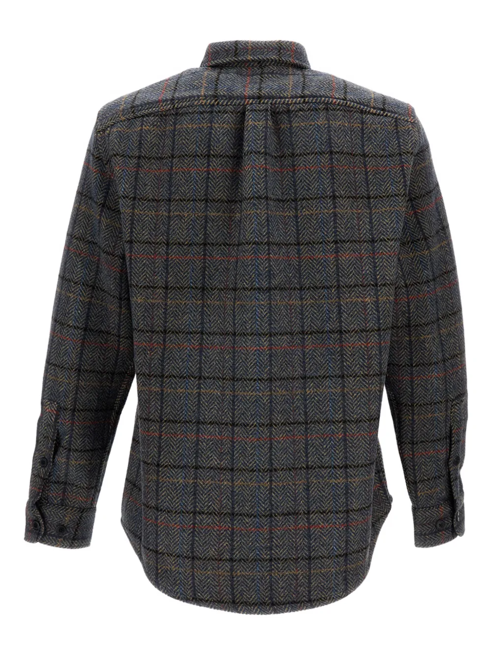 Portuguese Flannel Type patch-pocket flannel shirt - Grijs
