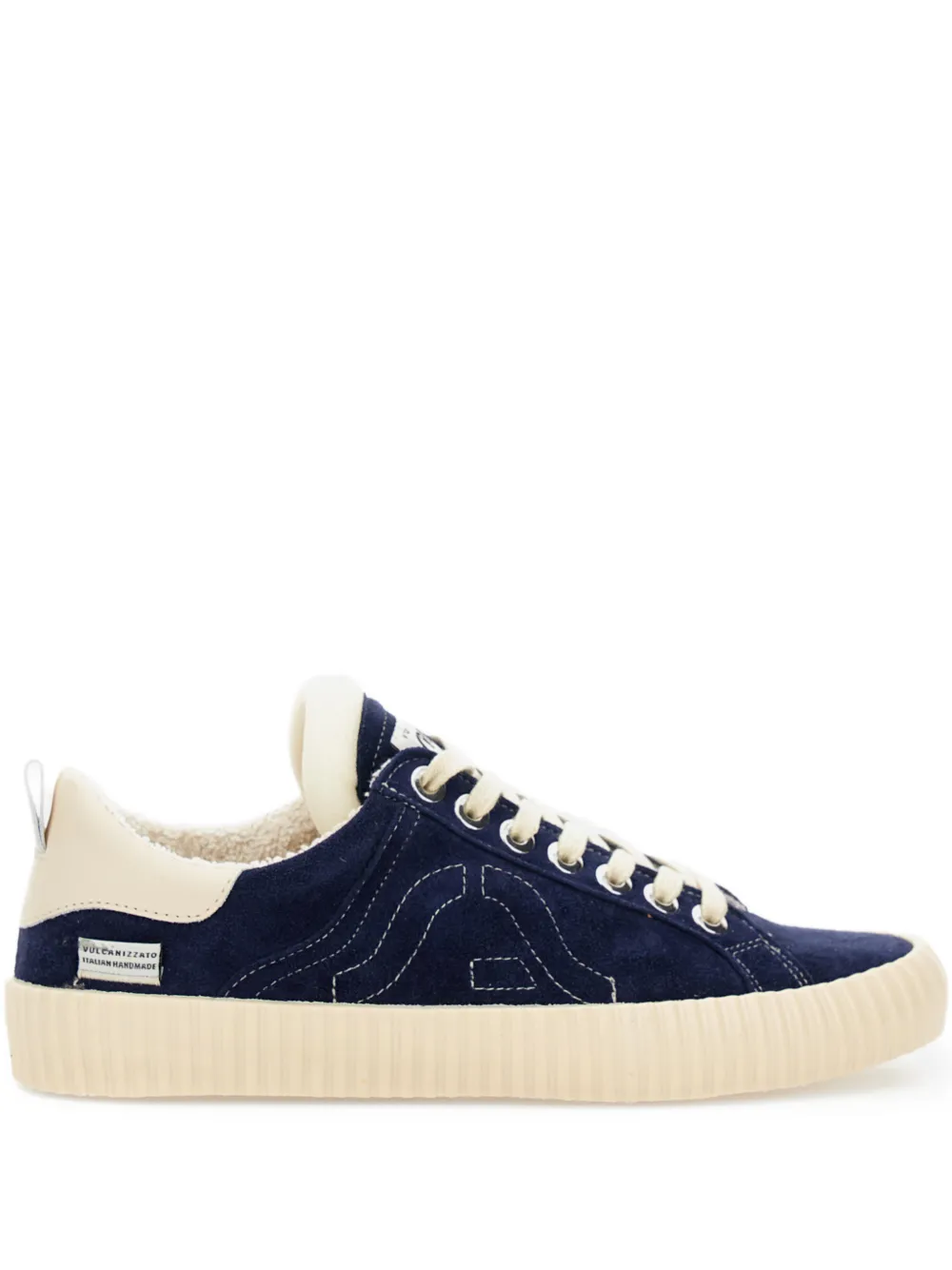 springa Sneakers con ricamo in pelle scamosciata - Marrone