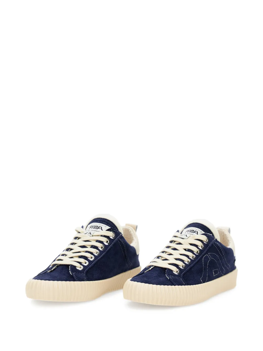  Springa Suede Embroidered Sneakers - Blue 