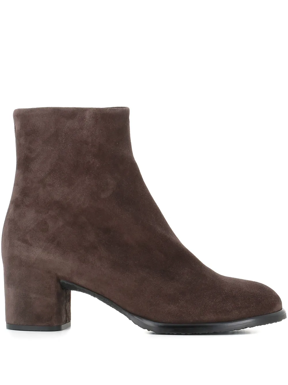 Del Carlo 55mm block-heel zip boots | Brown | Image 1