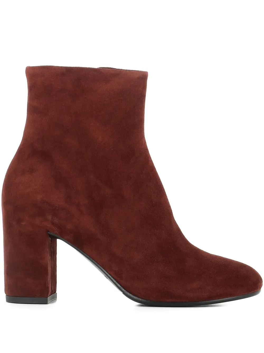 Del Carlo block-heel zip boots | Brown | Image 1