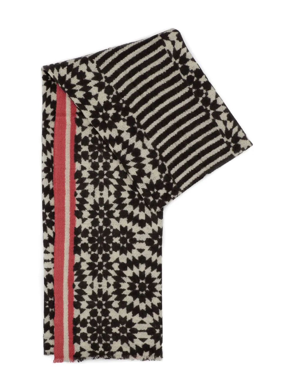 Me & Kashmere Sjaal met geometrische print - Roze