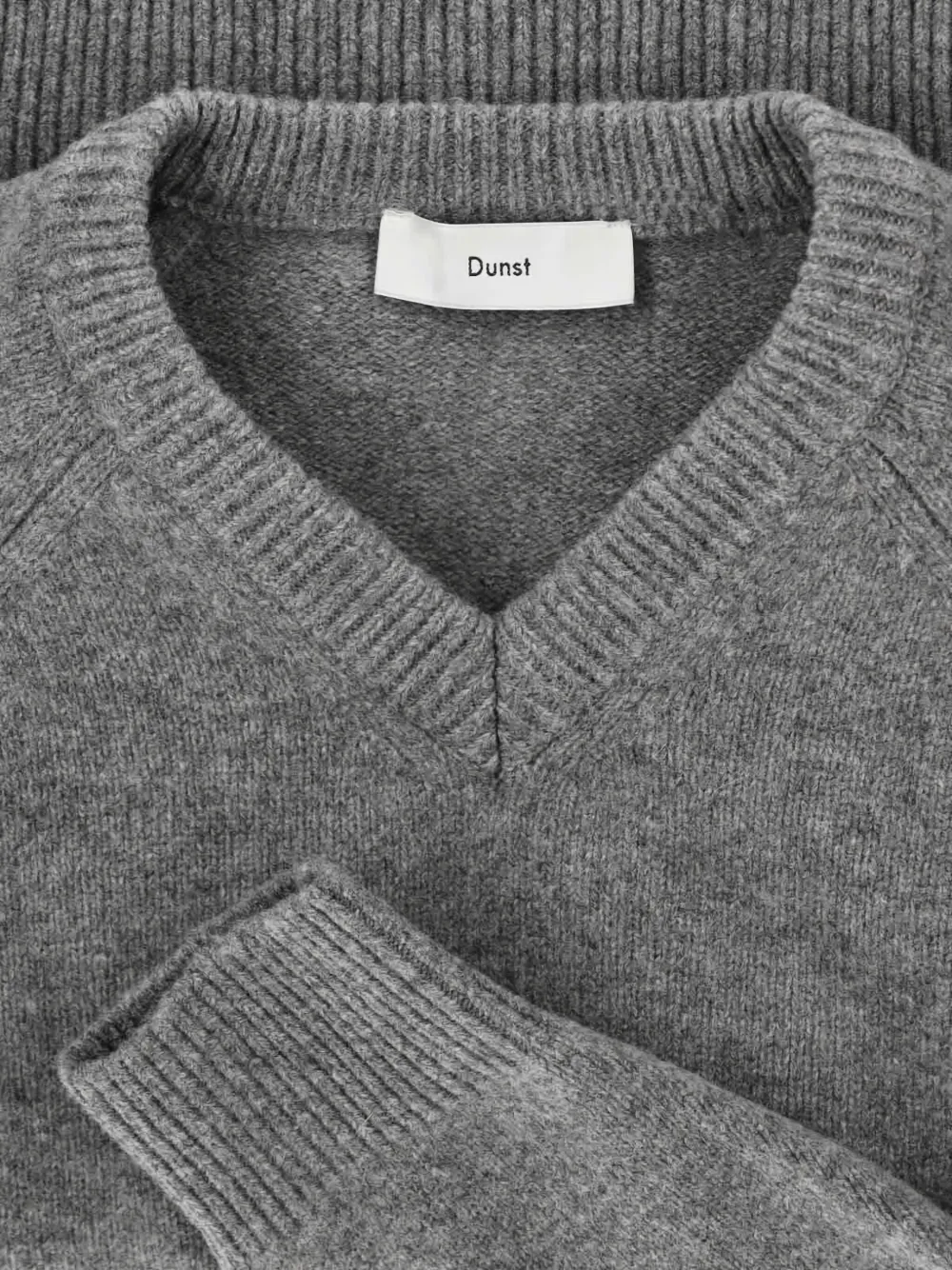 Dunst V-neck Wool Sweater In Gray