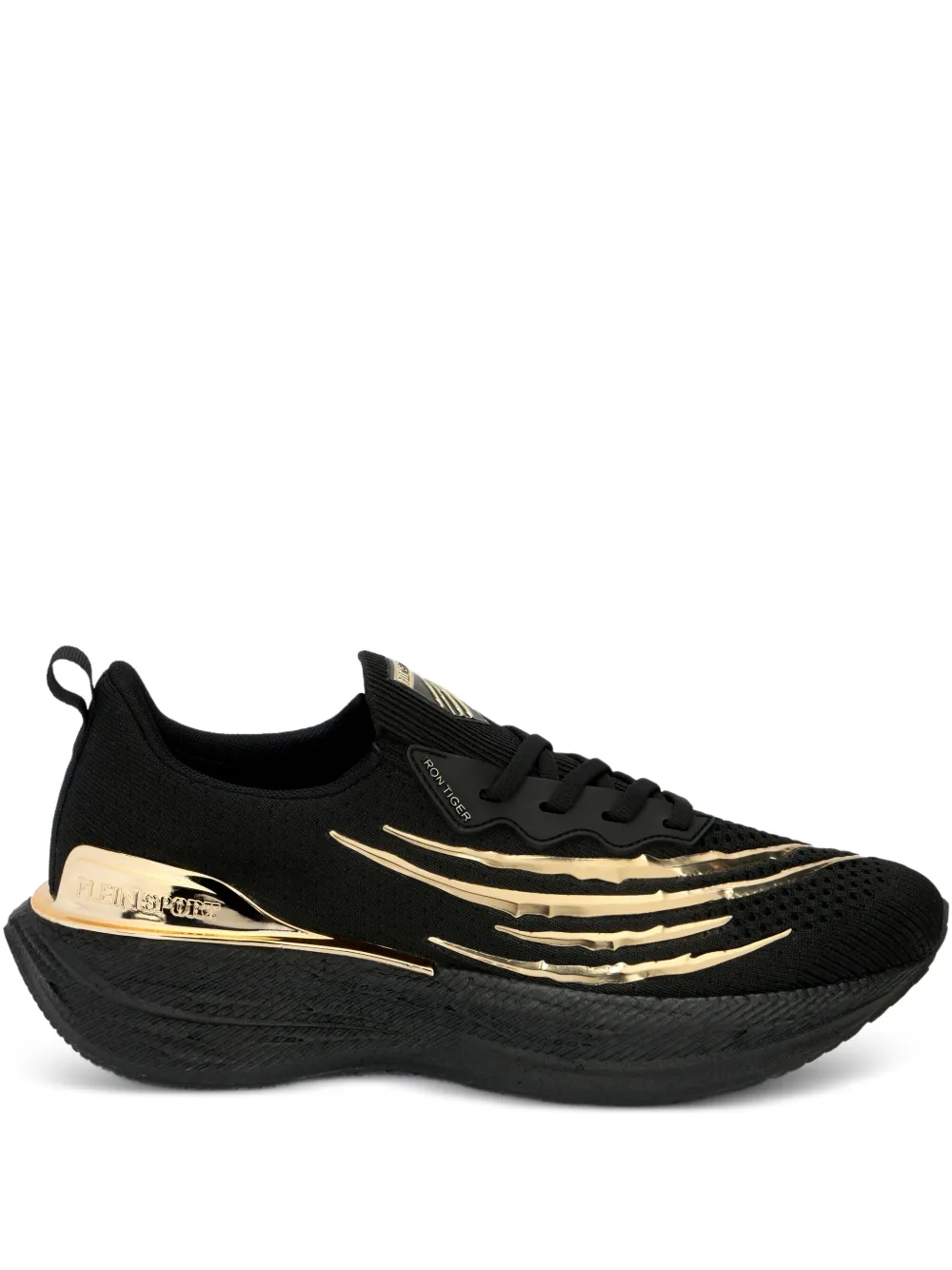 Plein Sport Tiger Scratch Iron Tiger sneakers Zwart