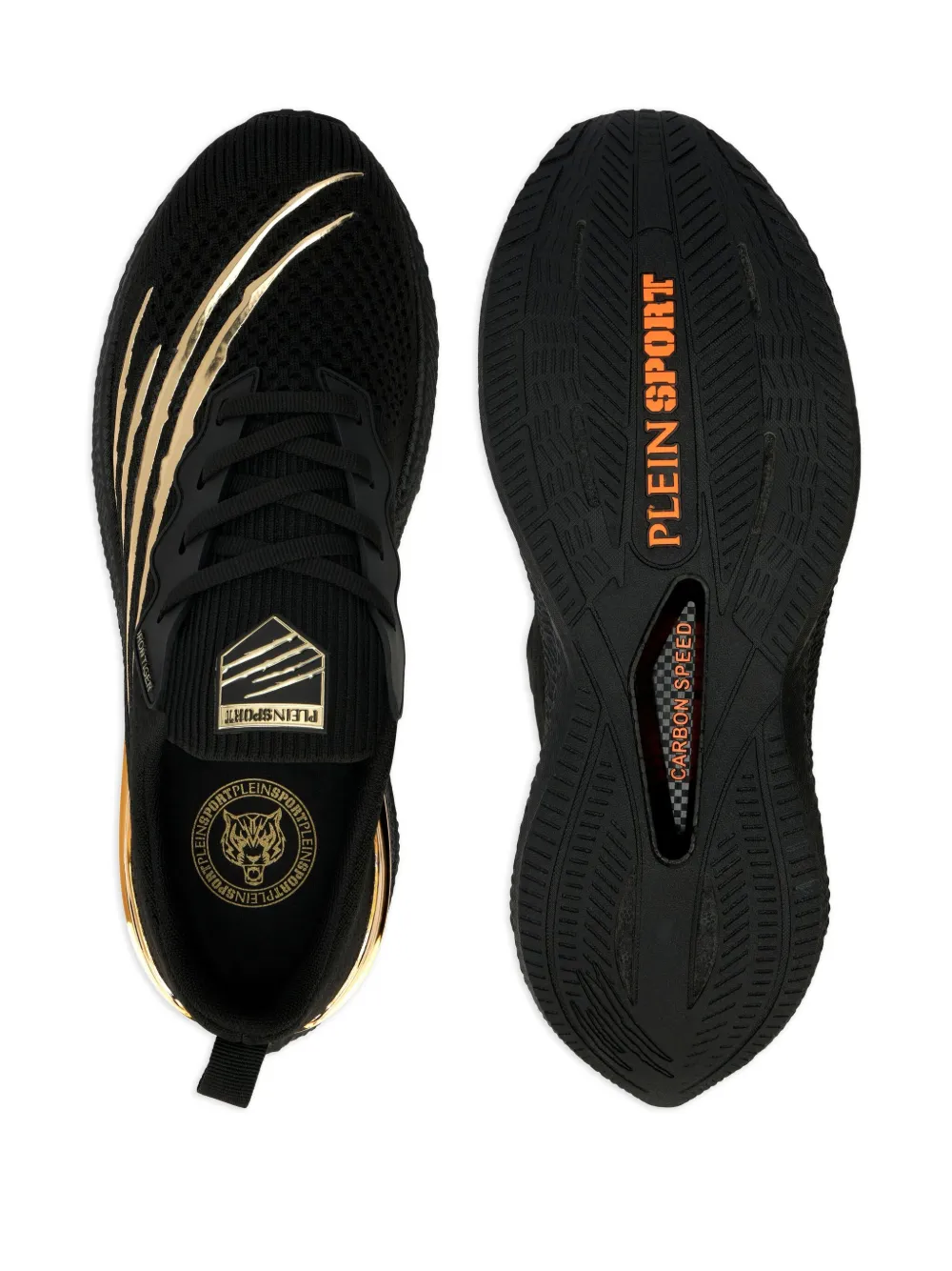 Plein Sport Tiger Scratch Iron Tiger sneakers Zwart