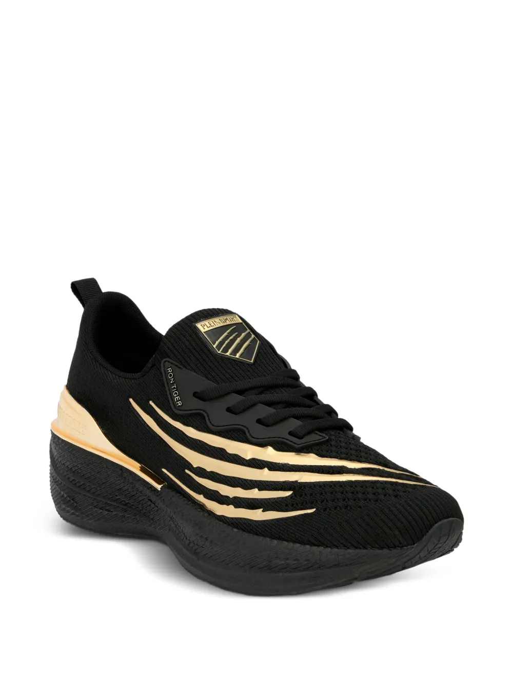 Plein Sport Tiger Scratch Iron Tiger sneakers Zwart