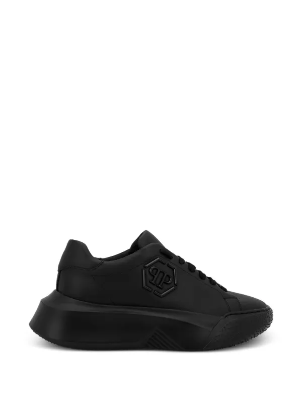 Philipp Plein Godzilla Runner レザースニーカー | ブラック