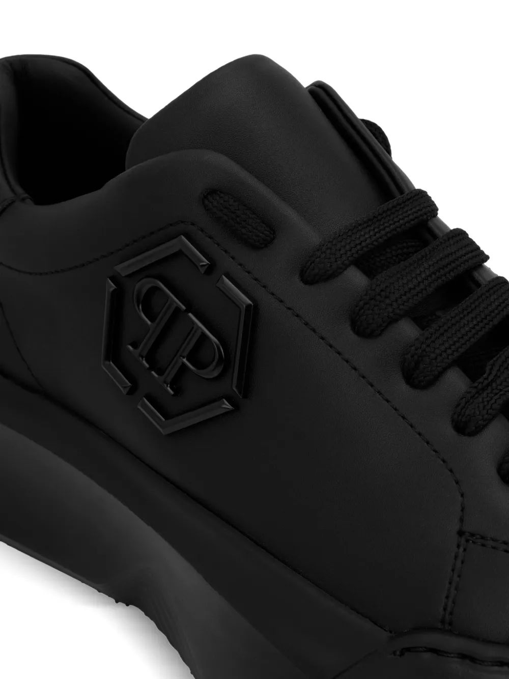 Philipp Plein Godzilla Runner レザースニーカー | ブラック