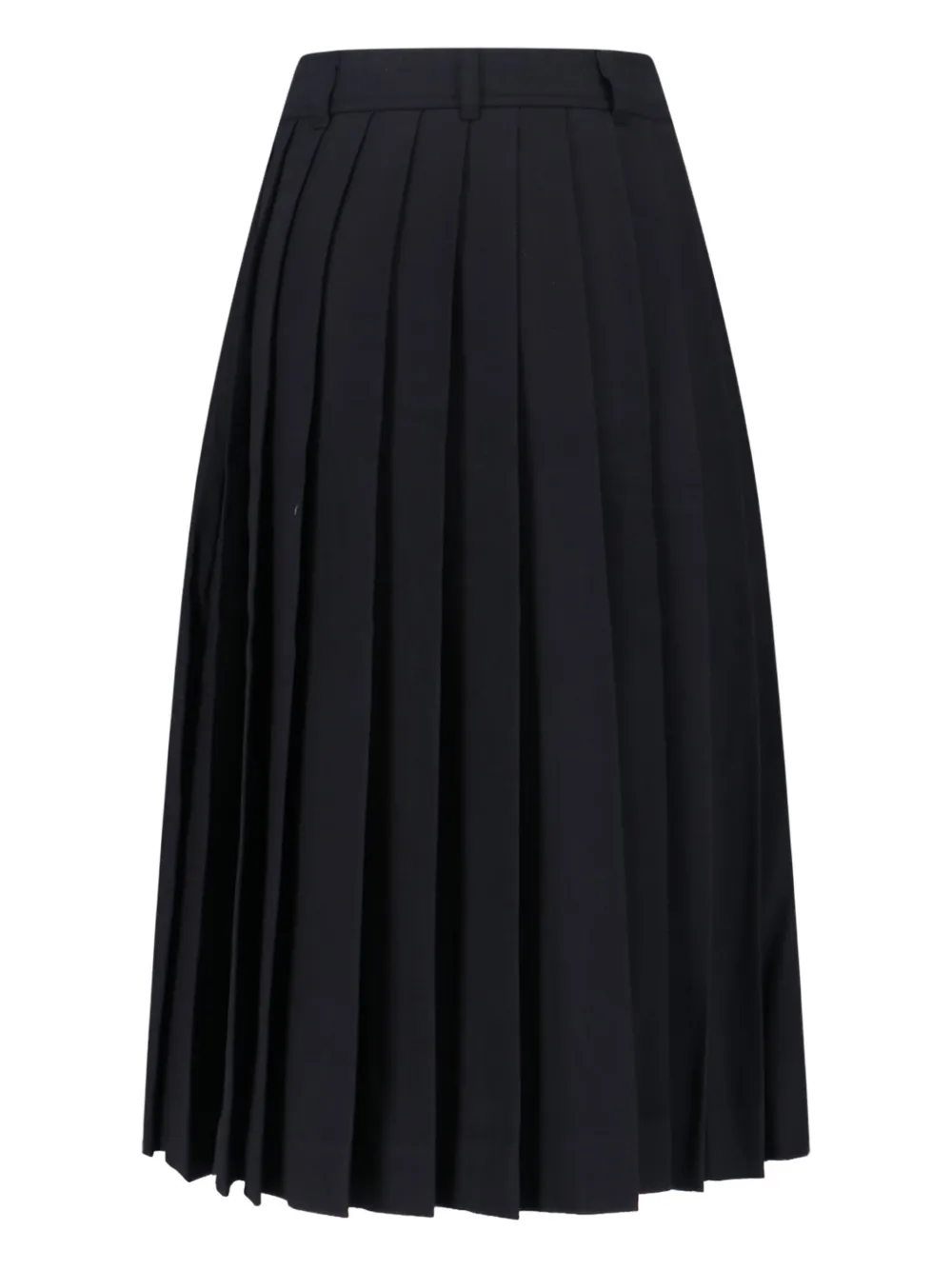 DUNST pleated midi skirt - Zwart