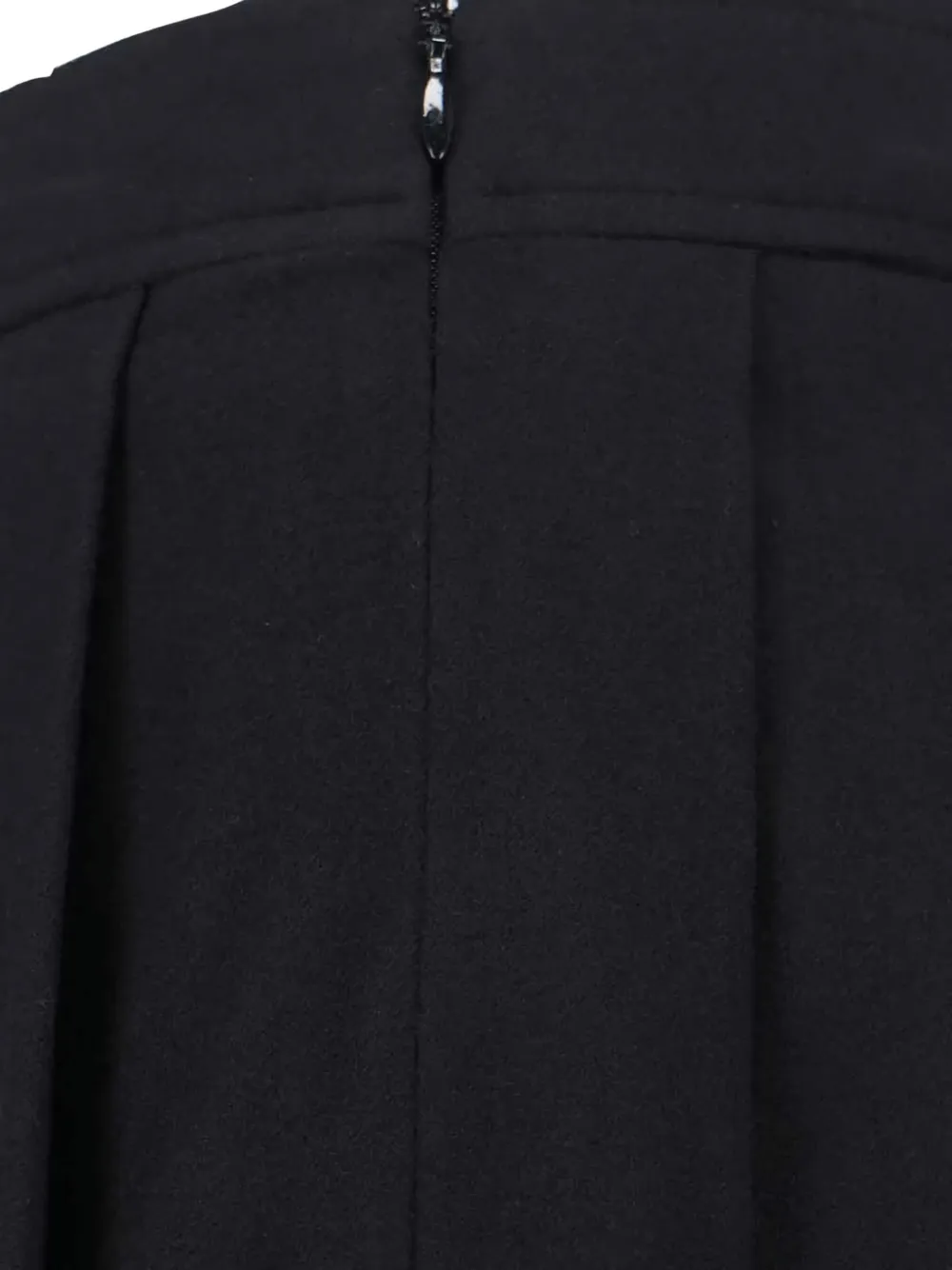 Dunst Wool Blend Midi Skirt In Black