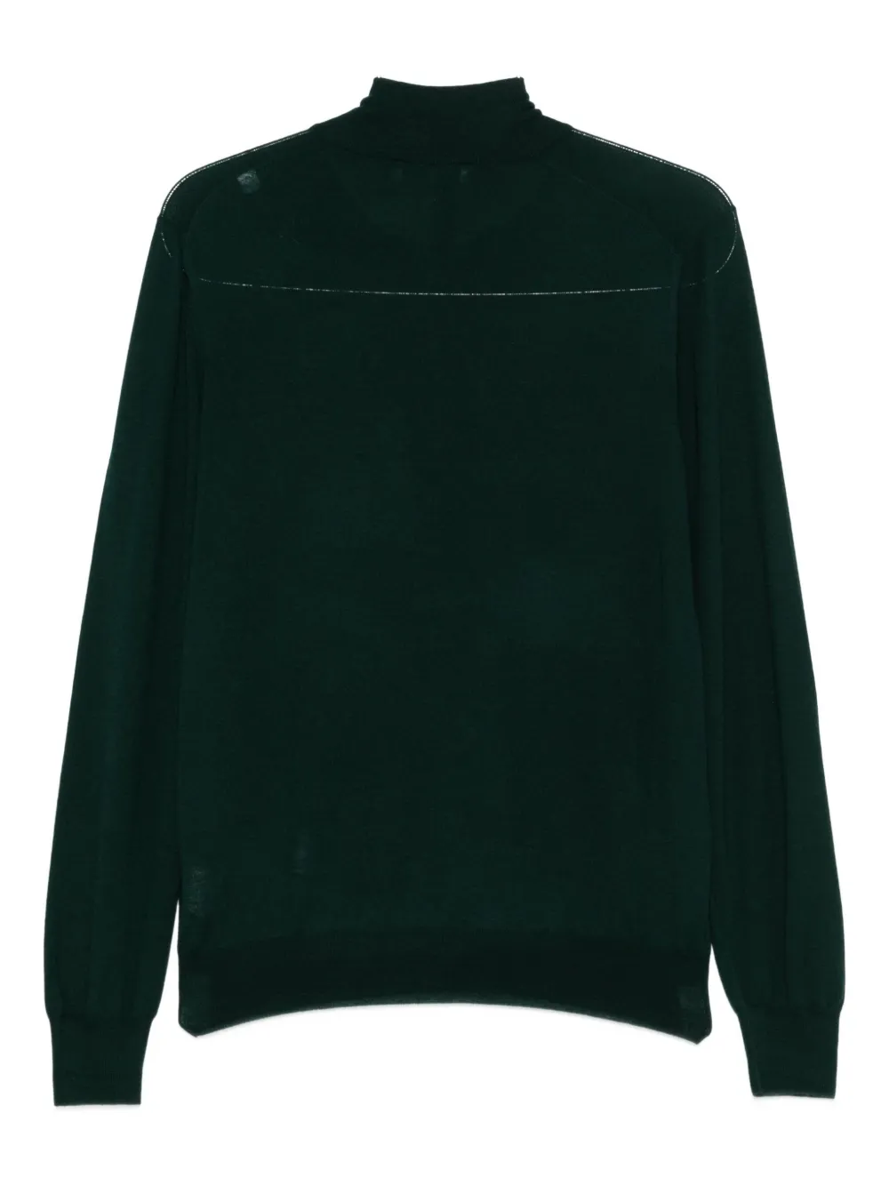 Gran Sasso zip-up sweater - Groen