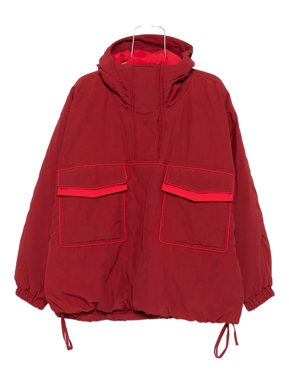 Marbell Zoe Parka Coat In Red