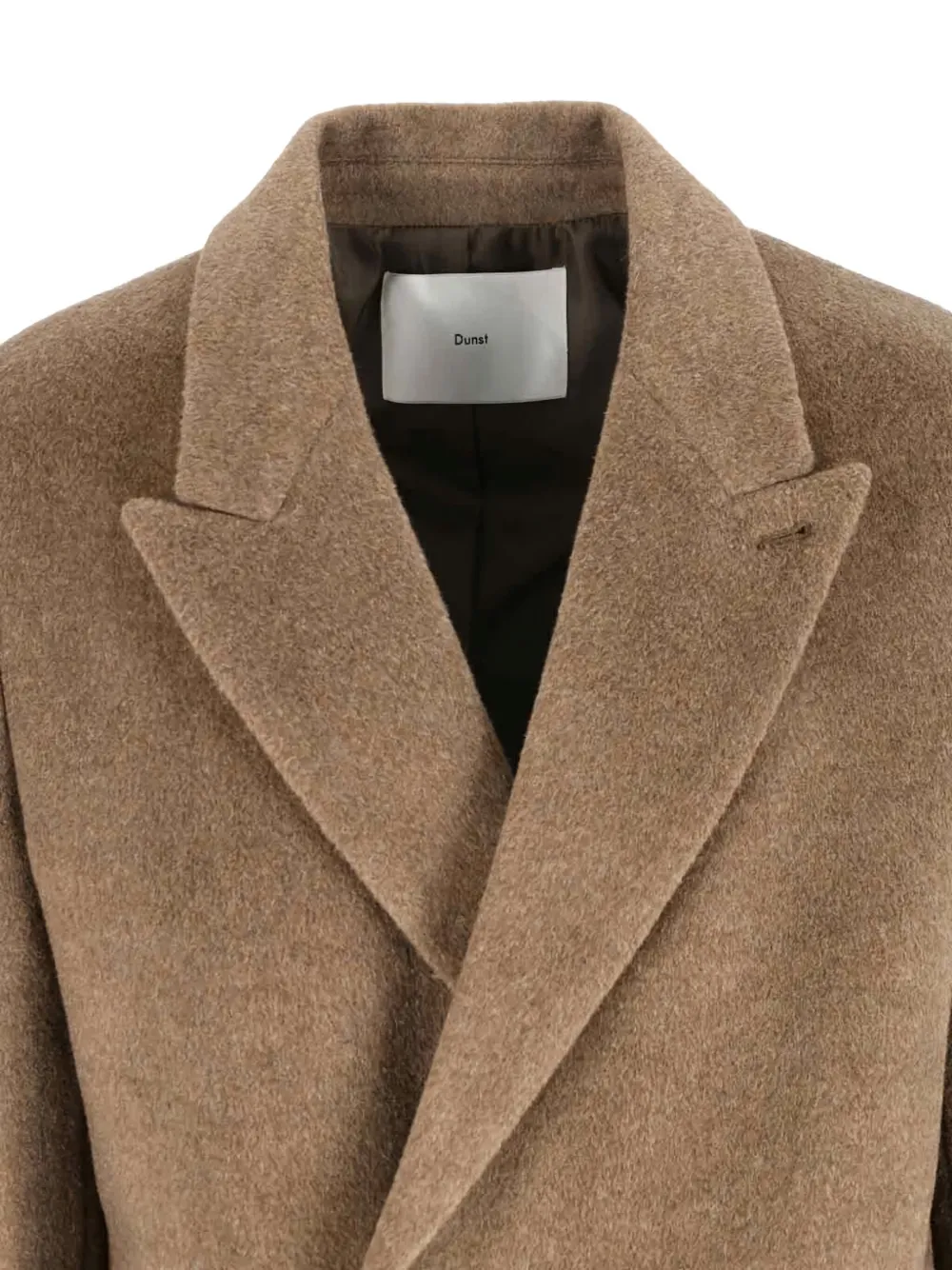 Dunst Button Single-breasted Coat In Brown