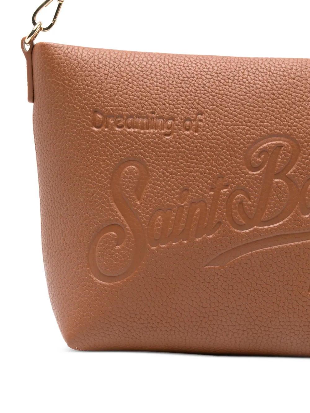 MC2 Saint Barth Aline shopper met logo-reliëf Bruin