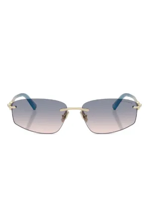 Tiffany & Co Eyewear オーバルフレーム サングラス | ゴールドトーン