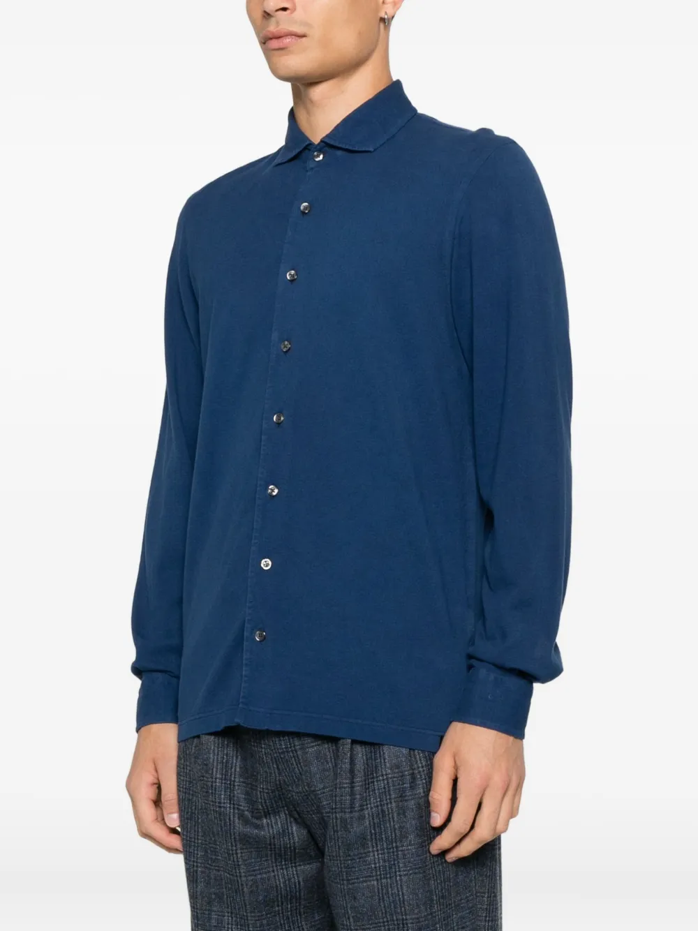 Gran Sasso Overhemd met lange mouwen Blauw
