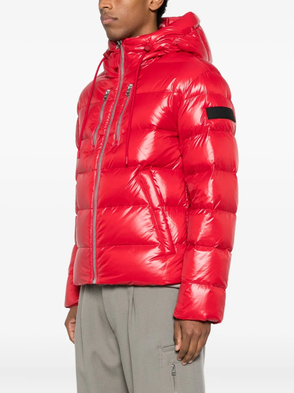 Mackage Victor-r Zip Hooded Jacket In Red