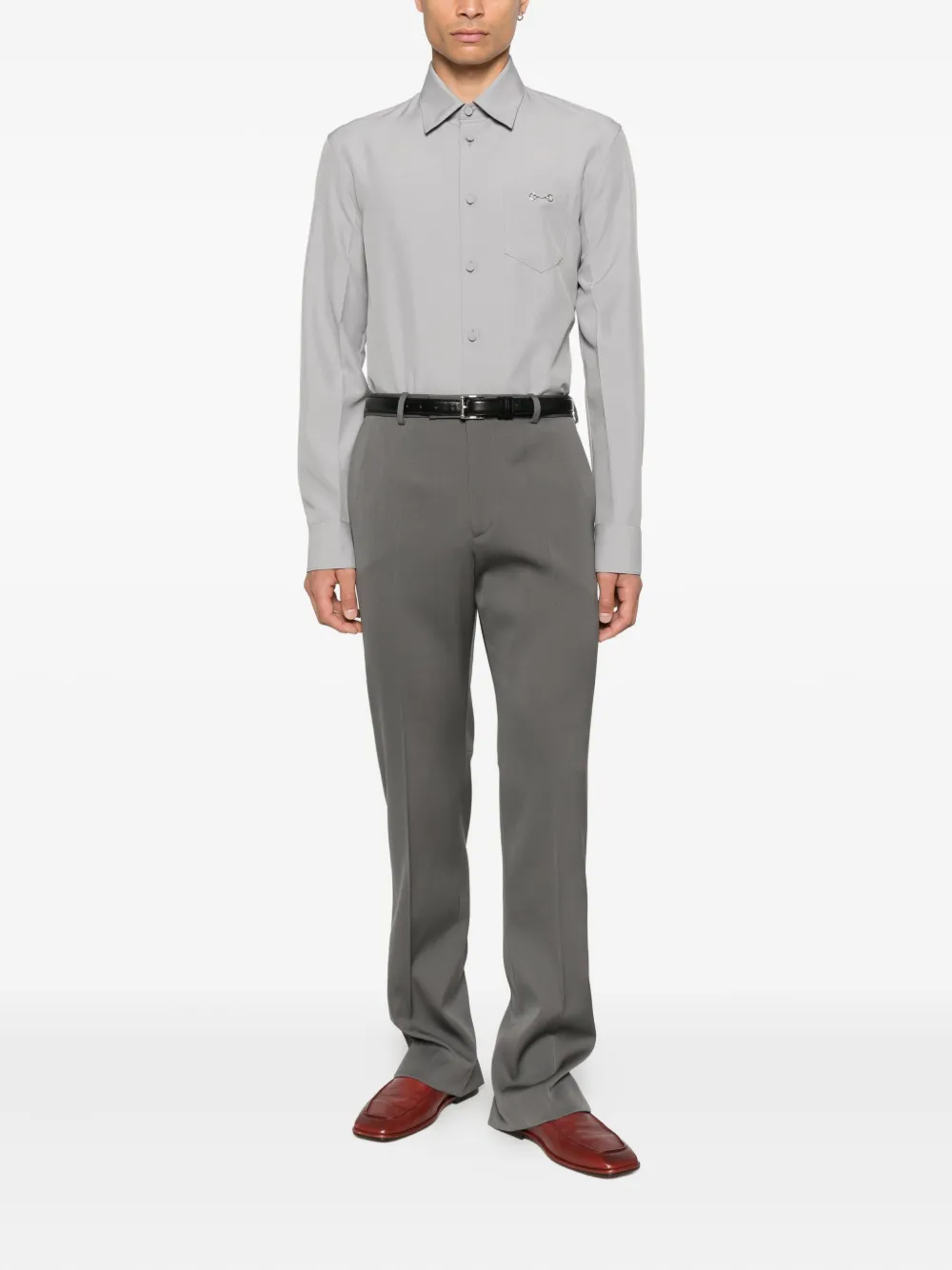 Gucci Broek met verborgen sluiting - Grijs