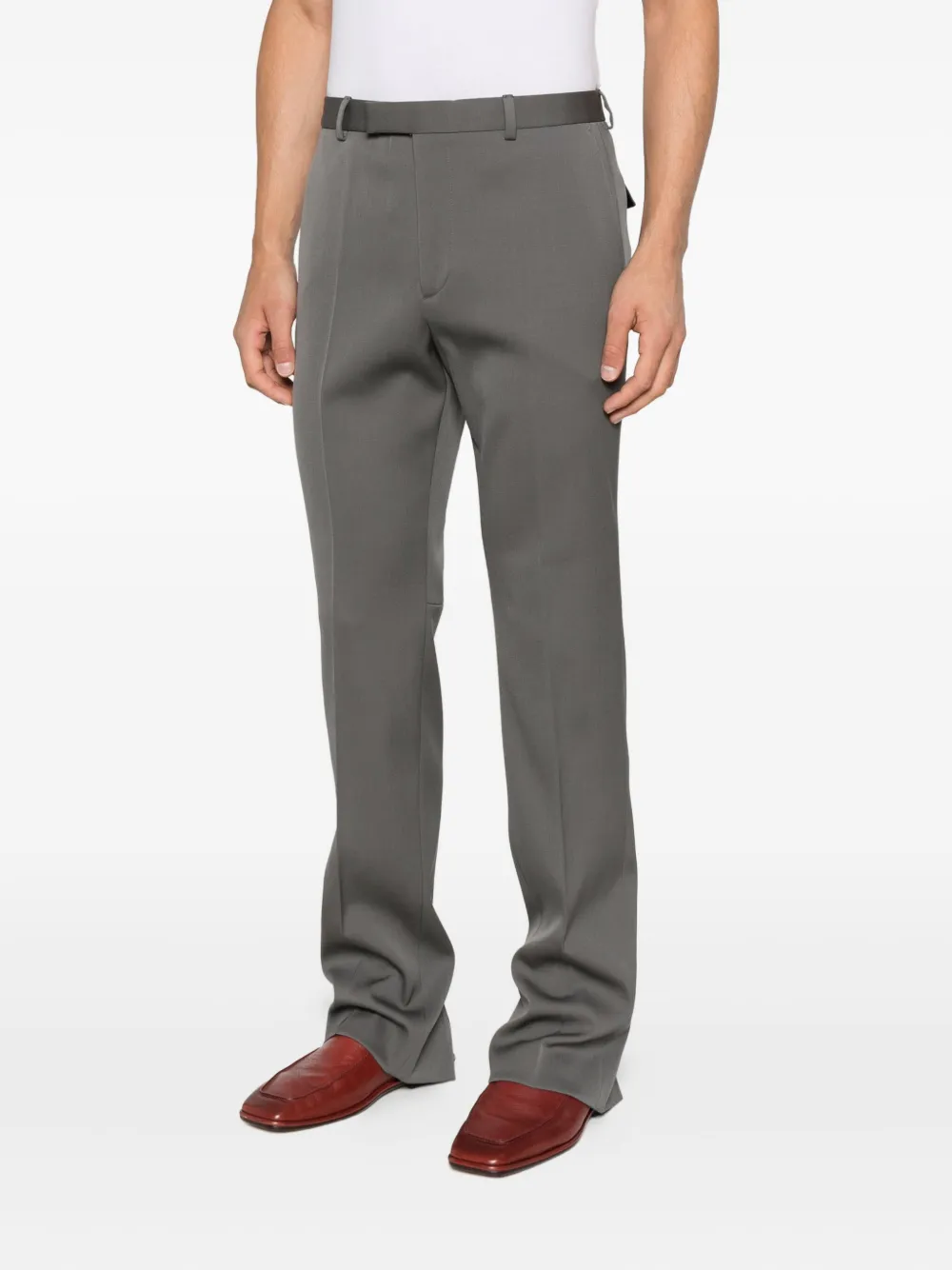 Gucci Broek met verborgen sluiting Grijs