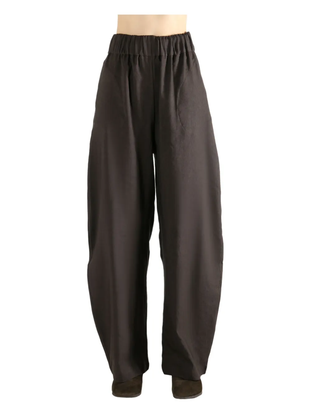 Cortana Elasticated-waistband Trousers In Brown