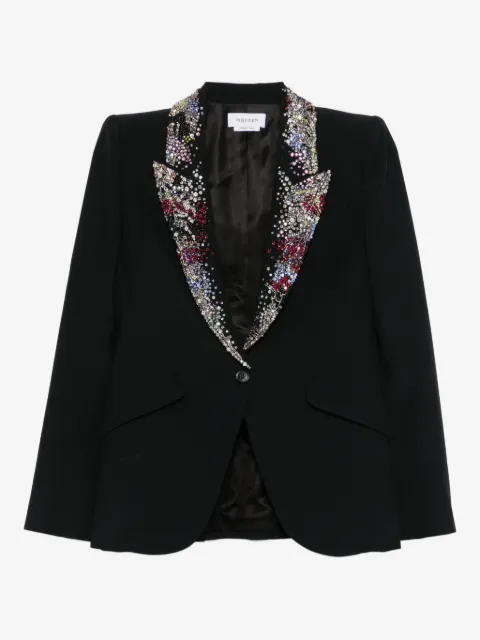 Alexander McQueen embellished-collar blazer
